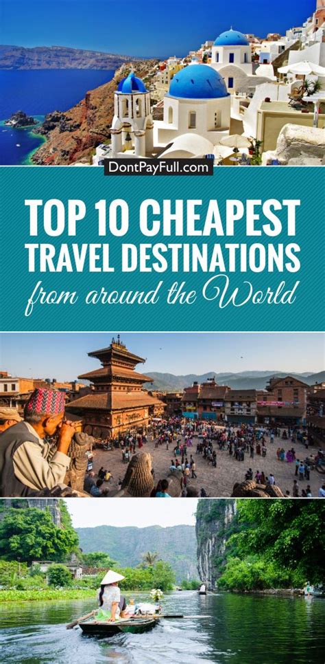 where are the most affordable places to travel abroad